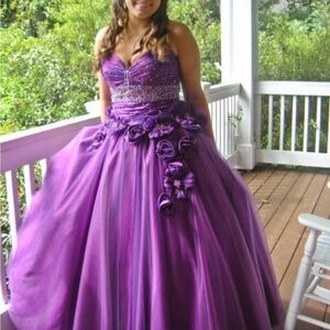 Glitz Purple Prom Dress